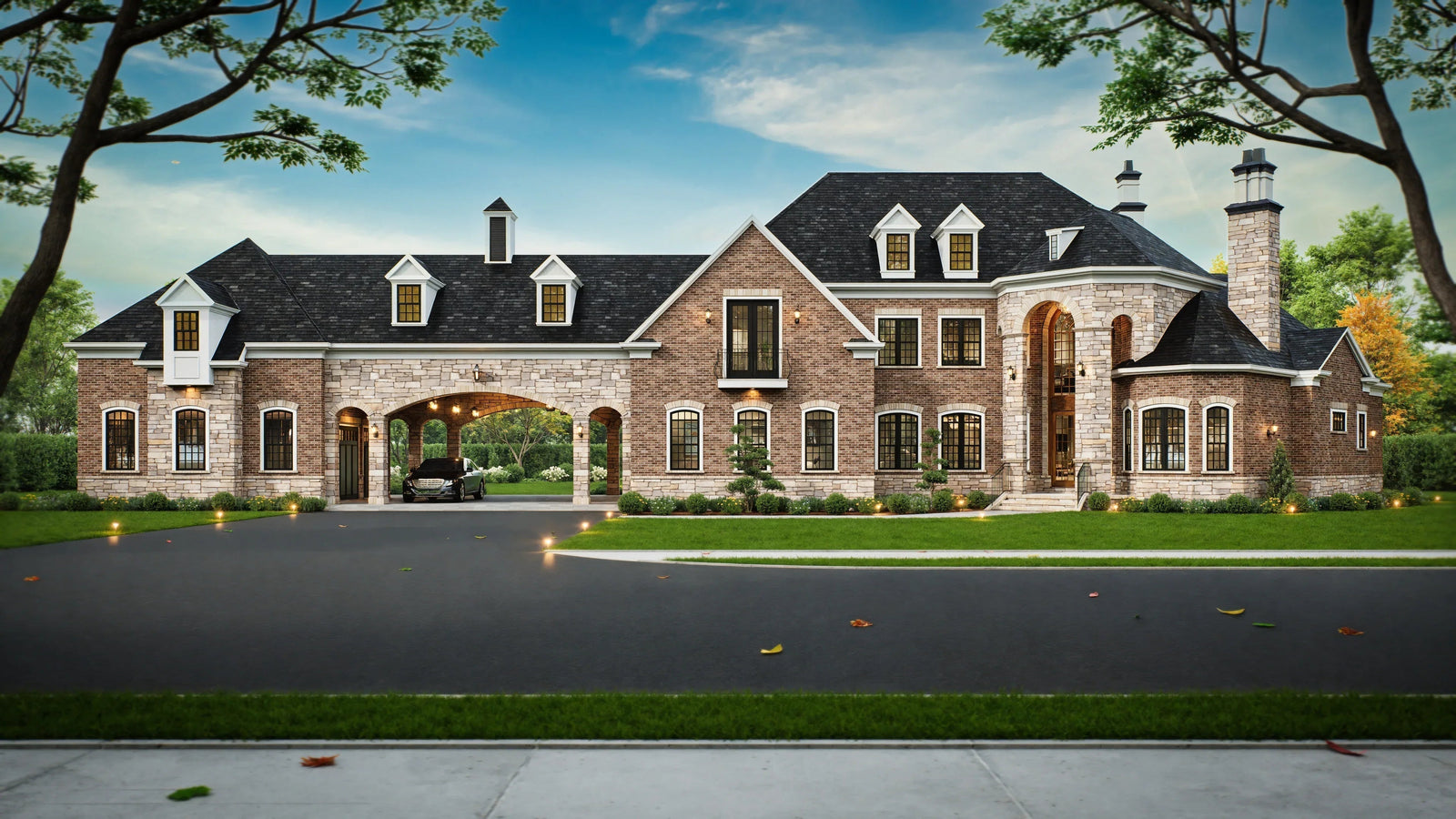 8 Stunning Castle House Plans with Impressive Turrets and Courtyards