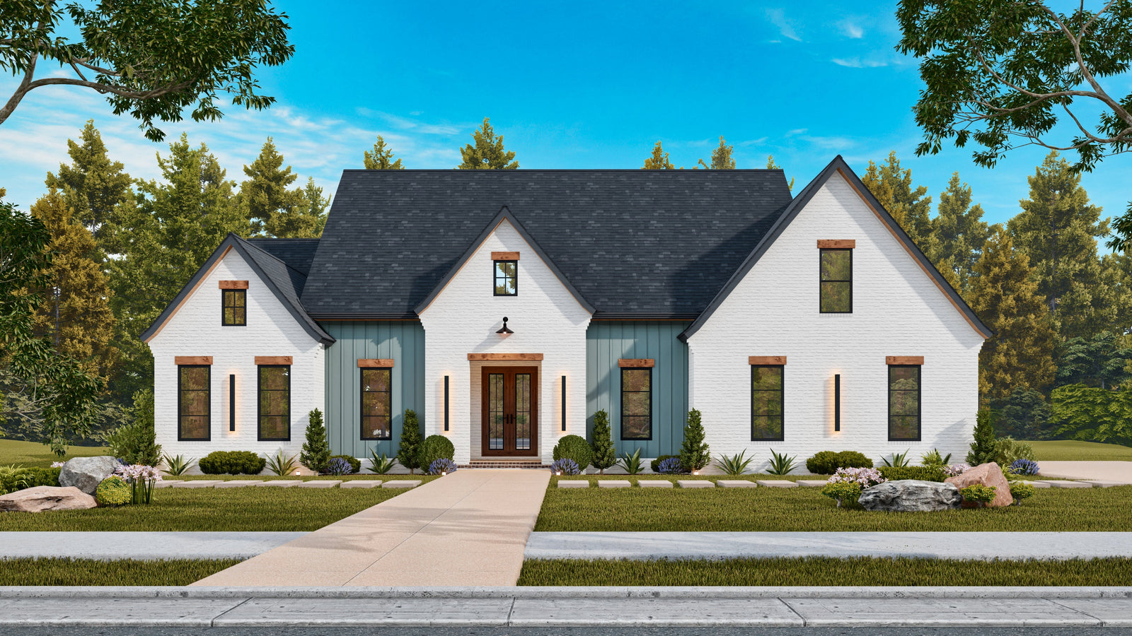 One Story French Country House Plans