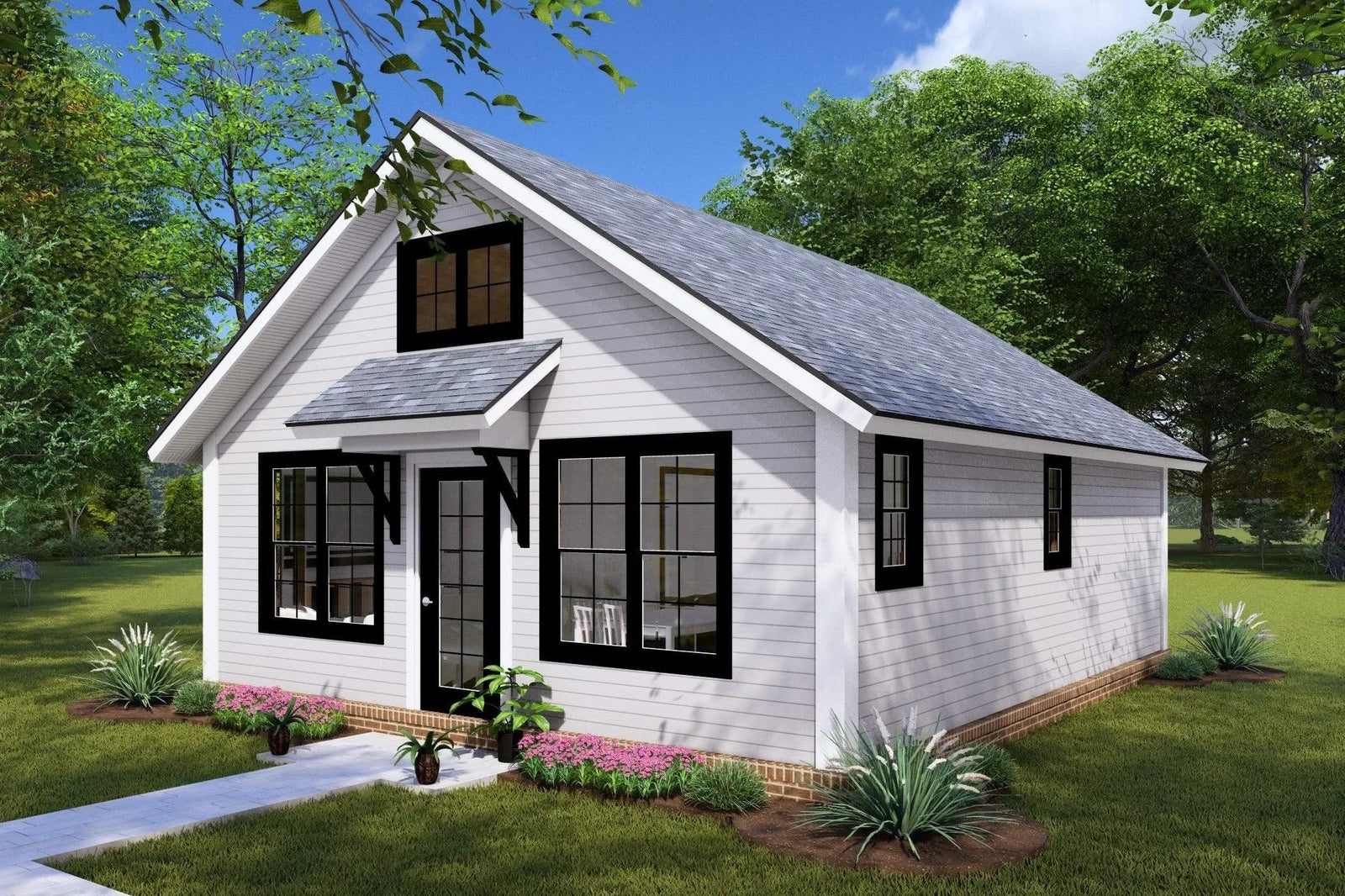 Tiny House Plans with Main Floor Bedroom