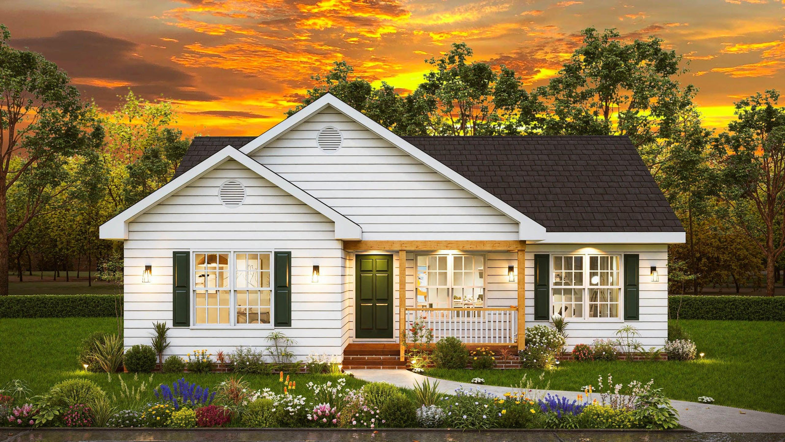 One-Story Ranch House Plans