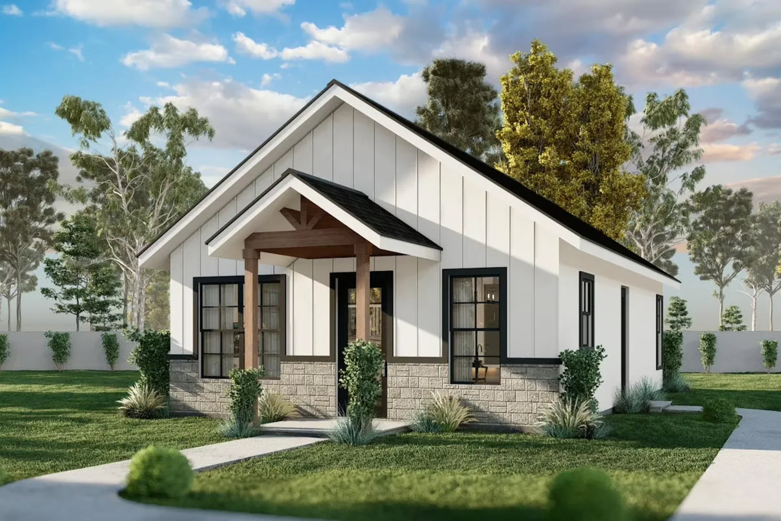 2 Bedroom Farmhouse Floor Plans