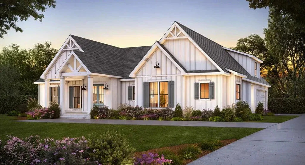 1 Story Craftsman House Plans