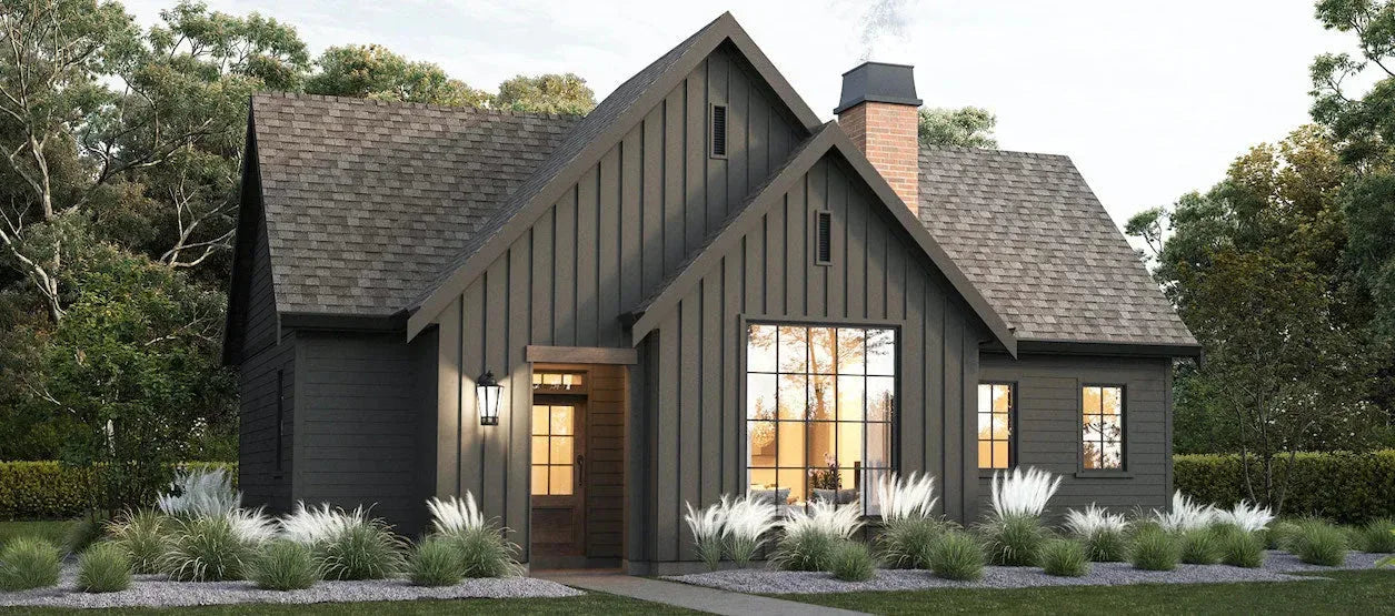 Modern Cabin House & Floor Plans