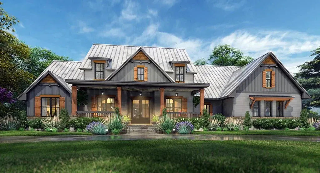 Farmhouse Craftsman House Plans