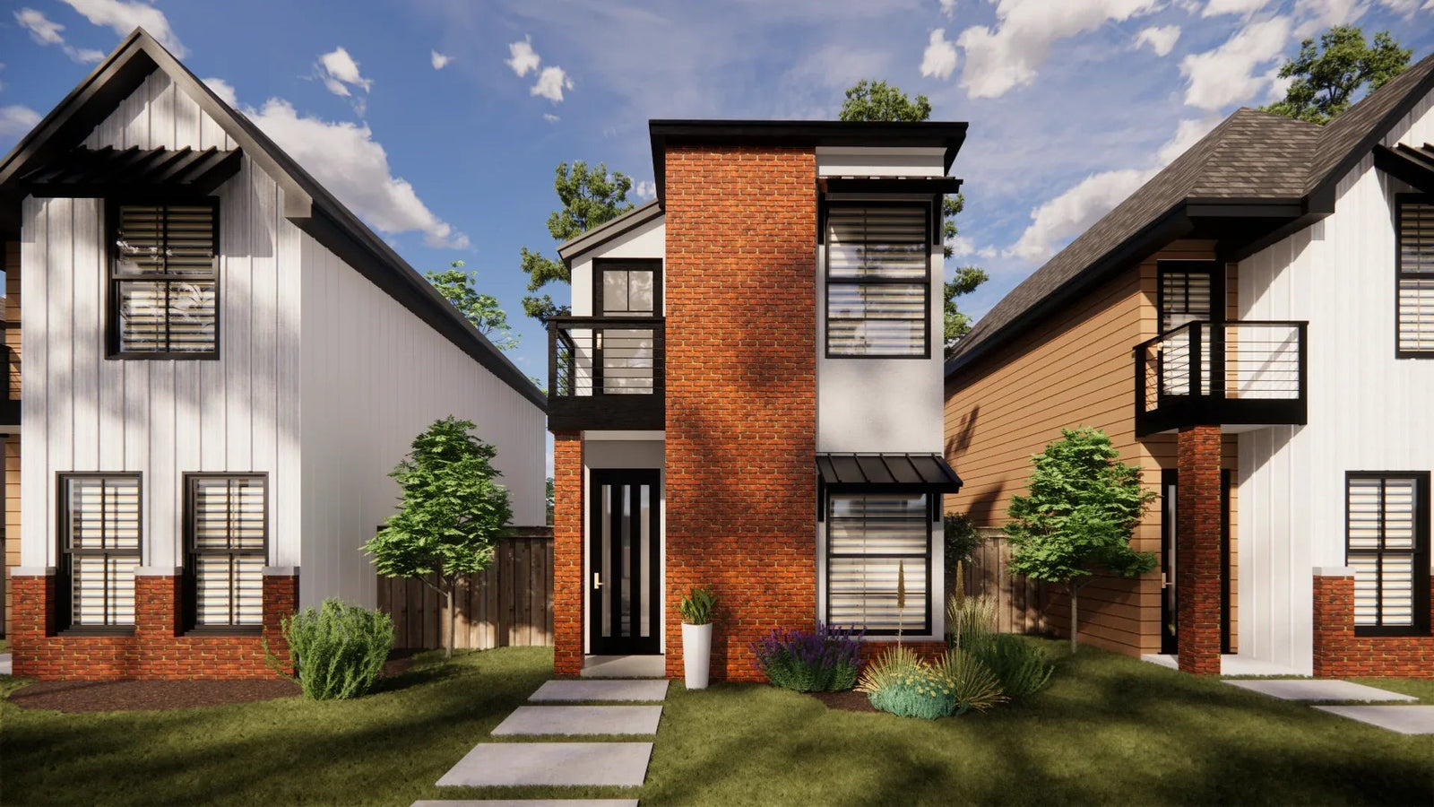 Narrow Lot House Plans with Rear Entry Garage