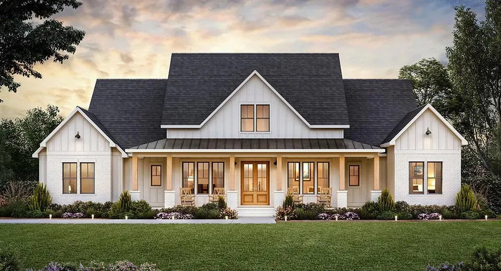 House Plans with Home Office and Separate Mudroom Entry
