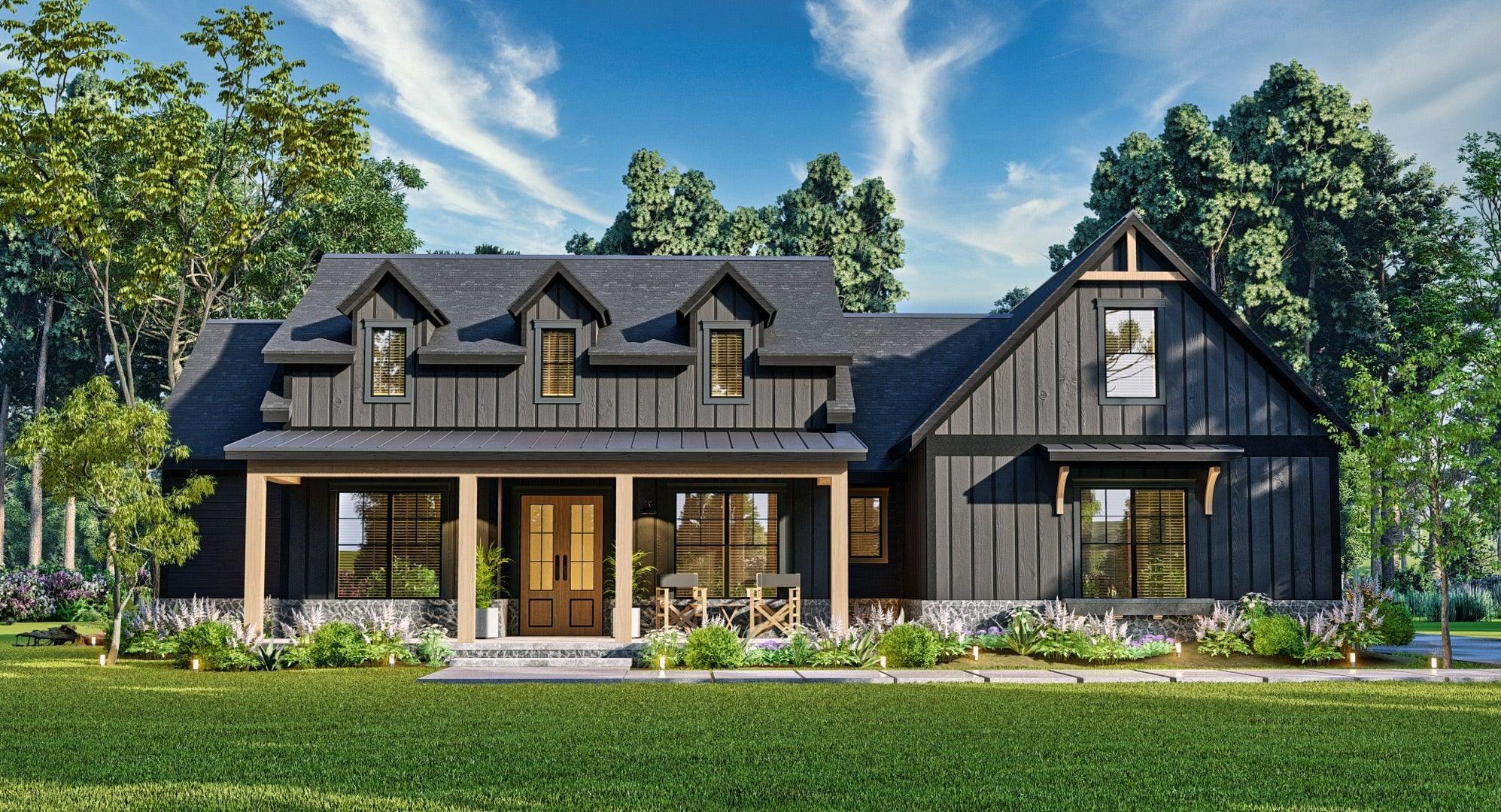 Modern Farmhouse Plans - Archival Designs House Plans