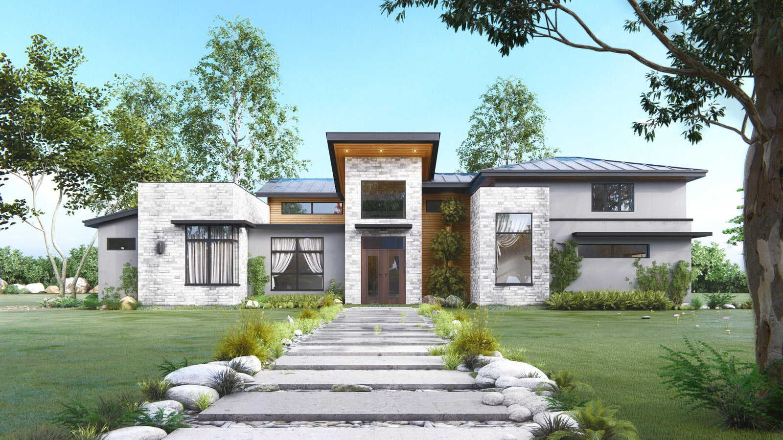 Two Story Modern House Plans