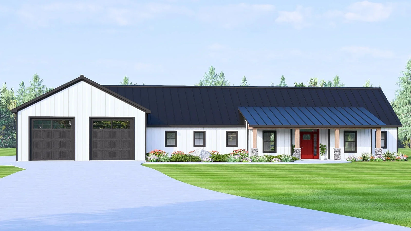 2 Bedrooms 2 Bathrooms Barndominium Floor Plans