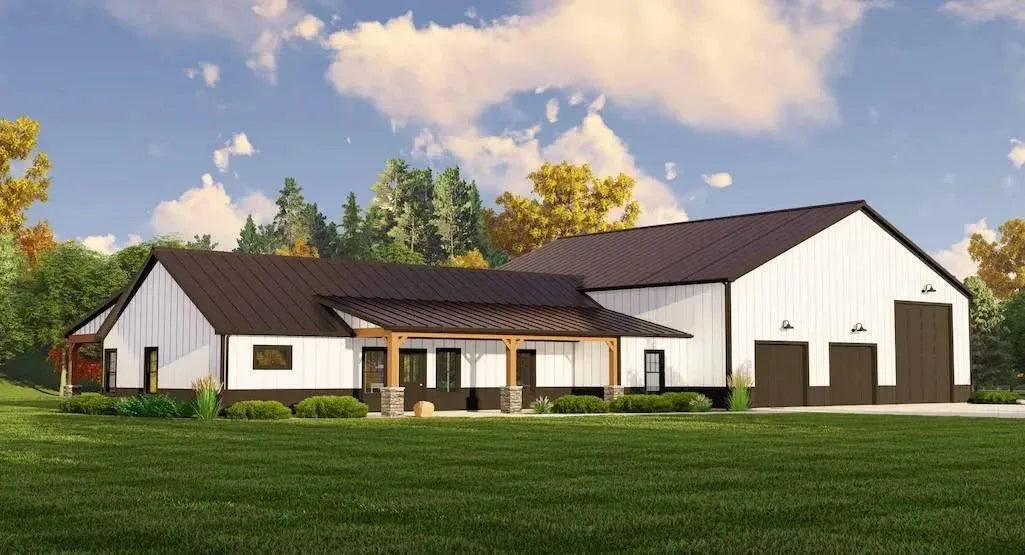 Single Story/One Story Barndominium Floor Plans