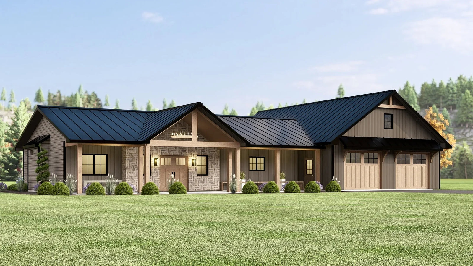 3 Bedrooms 2 Bathrooms Barndominium Floor Plans