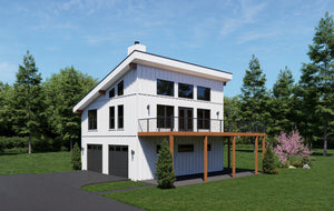 L7915-A Contemporary Mountain ADU House, 1 Bedroom, 1 Bathroom | Innsbrook Overlook ADU Exterior-2