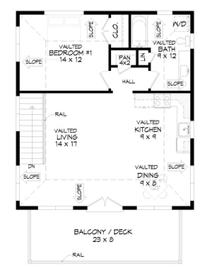 L7305-A Nashville A.D.U. House Second Floor Plan