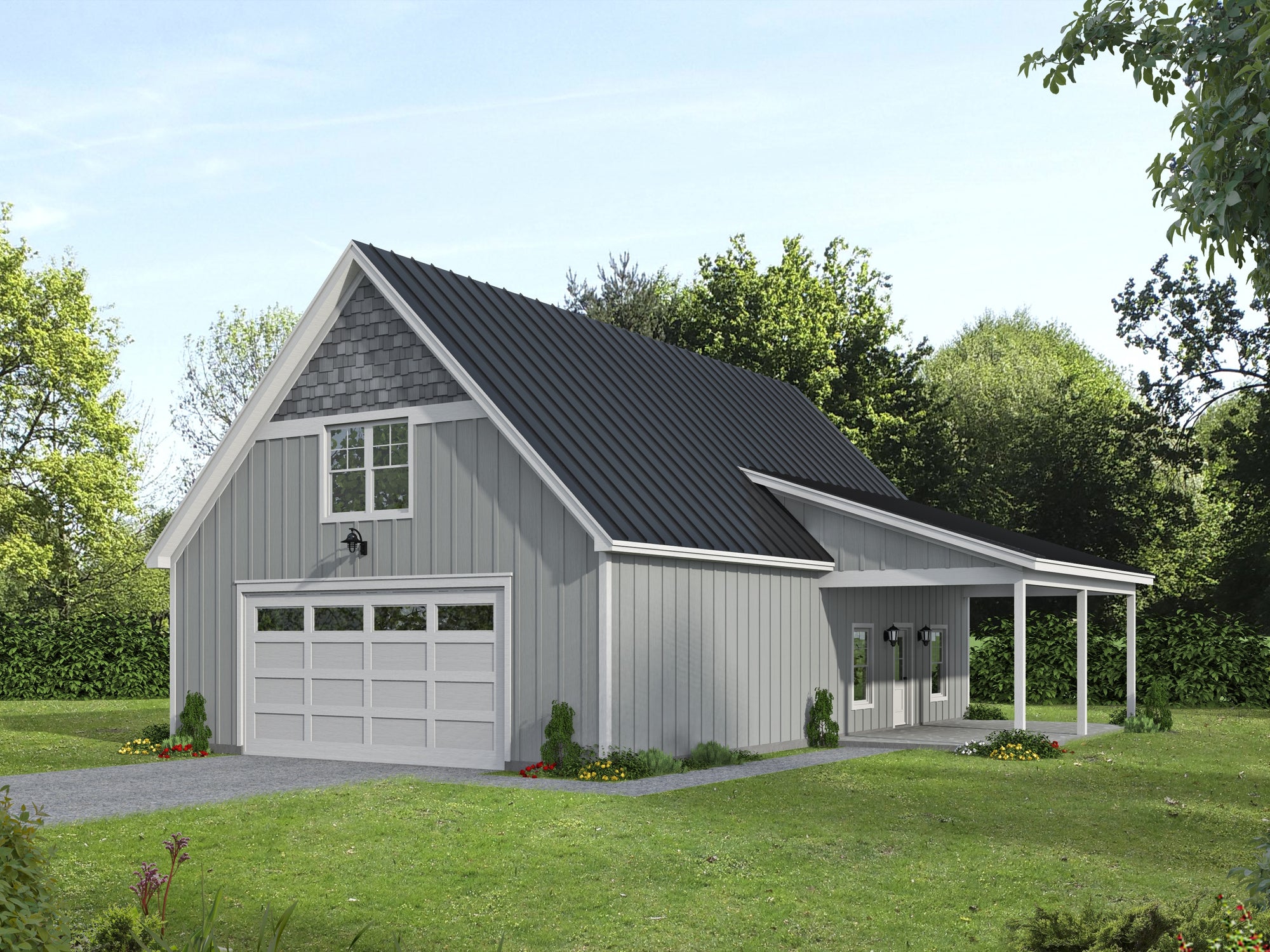 L7304-A Cold Springs Garage House Plan