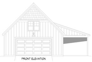 L7304-A Cold Springs Garage Front