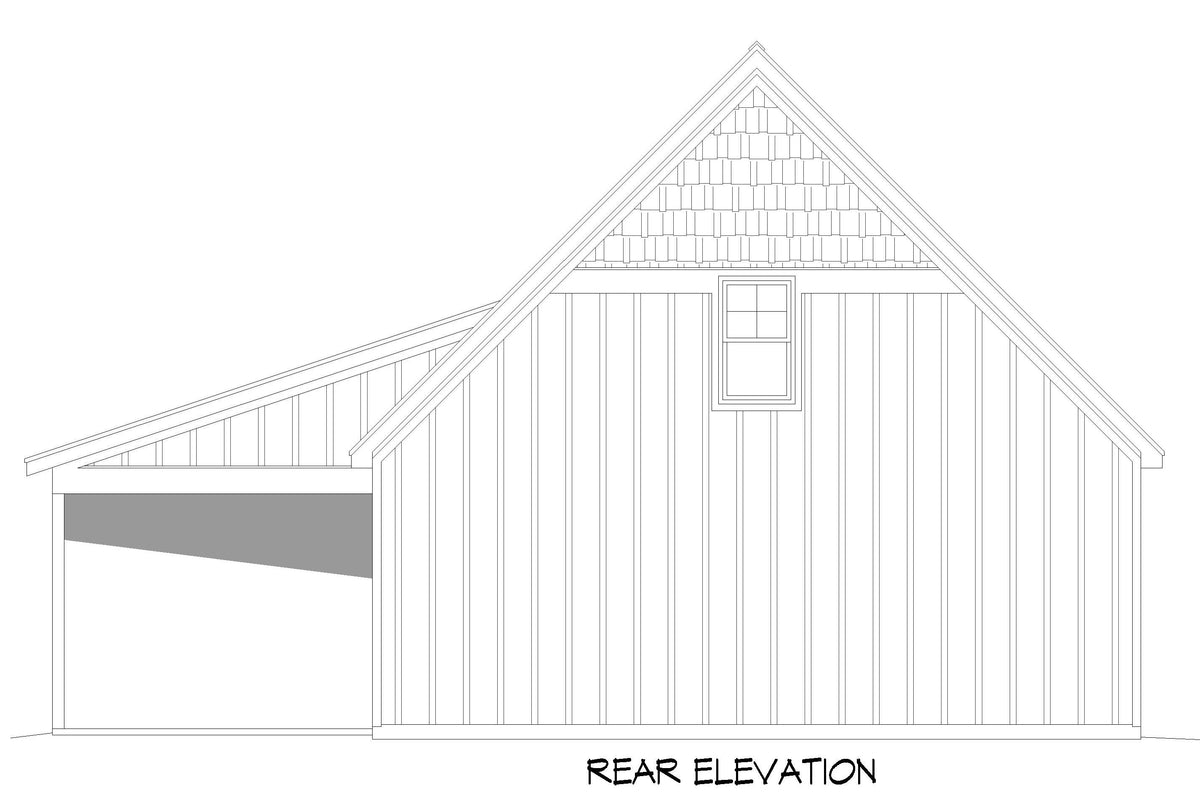 L7304-A Cold Springs Garage Rear