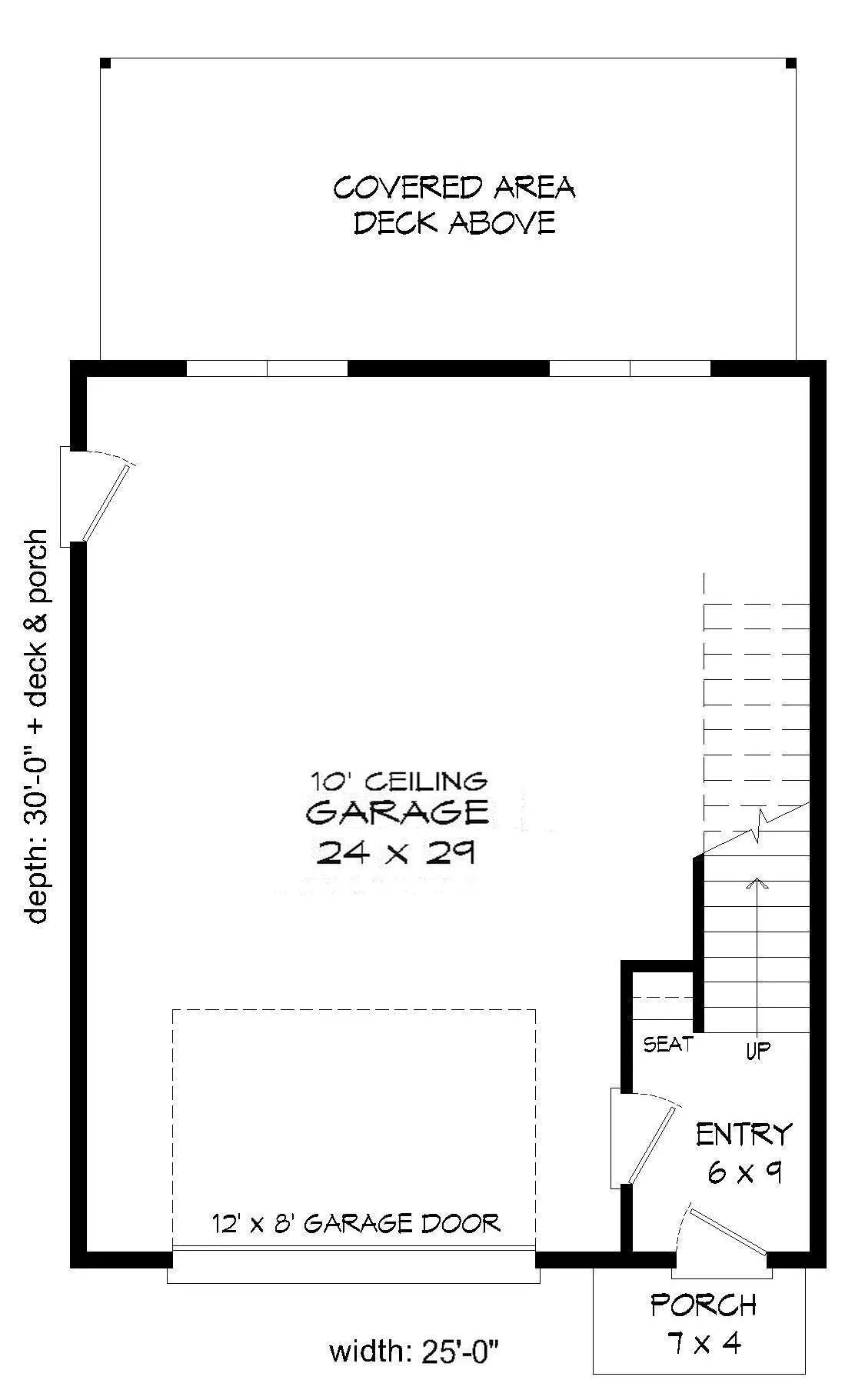 Lazy River Garage Plan - Archival Designs House Plans