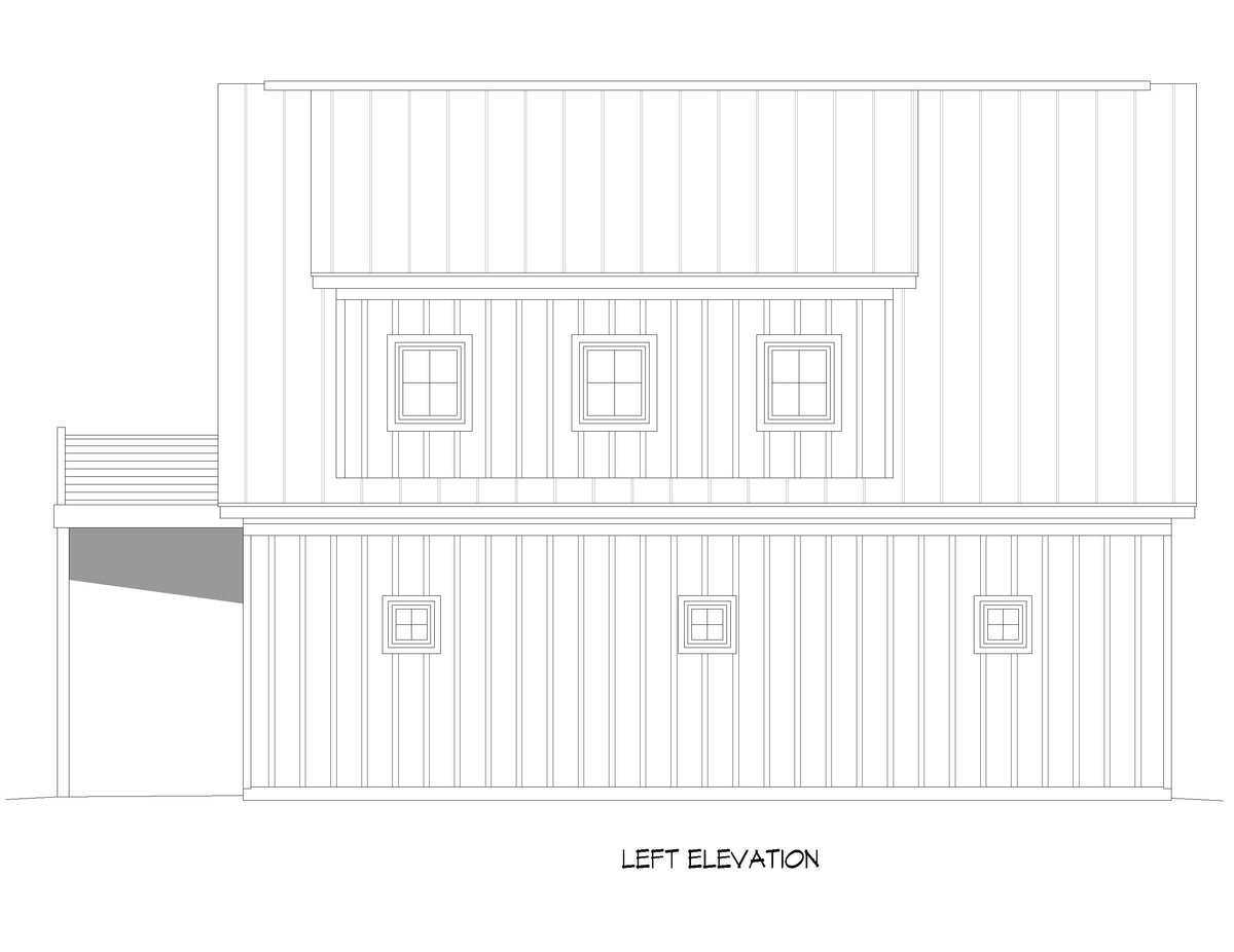 L7302-A Saluda Hills Garage ADU House Left