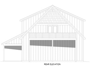 L7302-A Saluda Hills Garage ADU House Rear