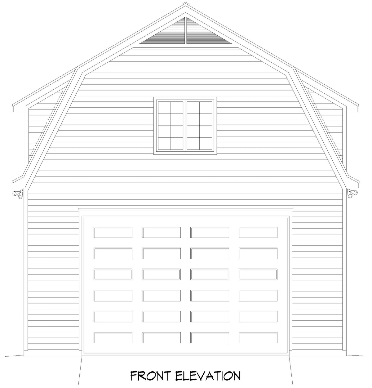 L7921-A Barndominium House, 2 Bedrooms, 1 Bathroom | Peach Orchard RV Barndo 3 Front Elevation
