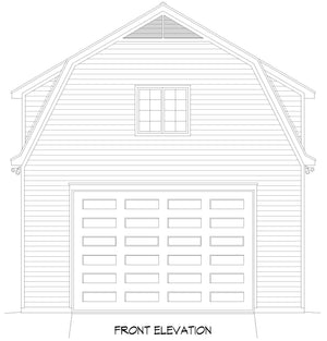 L7921-A Barndominium House, 2 Bedrooms, 1 Bathroom | Peach Orchard RV Barndo 3 Front Elevation