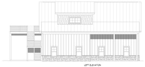L8251-A Carriage House, 2 Bedrooms, 2 Bathrooms | Wolf Creek House Plan Left Elevation