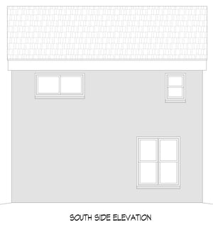 L7983-A Contemporary House, 2 Bedrooms, 2 Bathrooms | Wellsville Overlook South Elevation