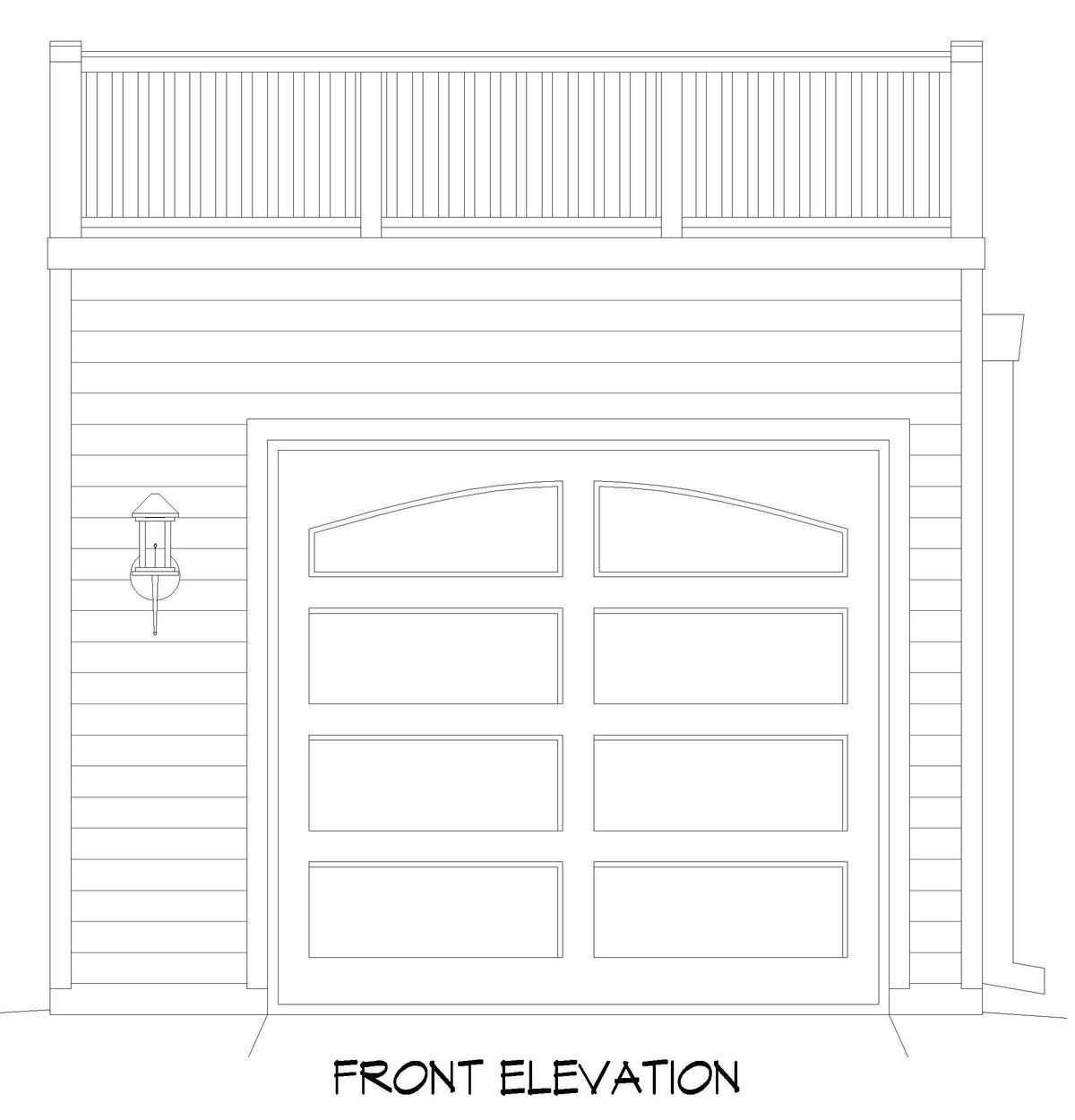 L7334-A Belmont Garage House Front