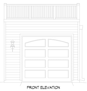 L7334-A Belmont Garage House Front