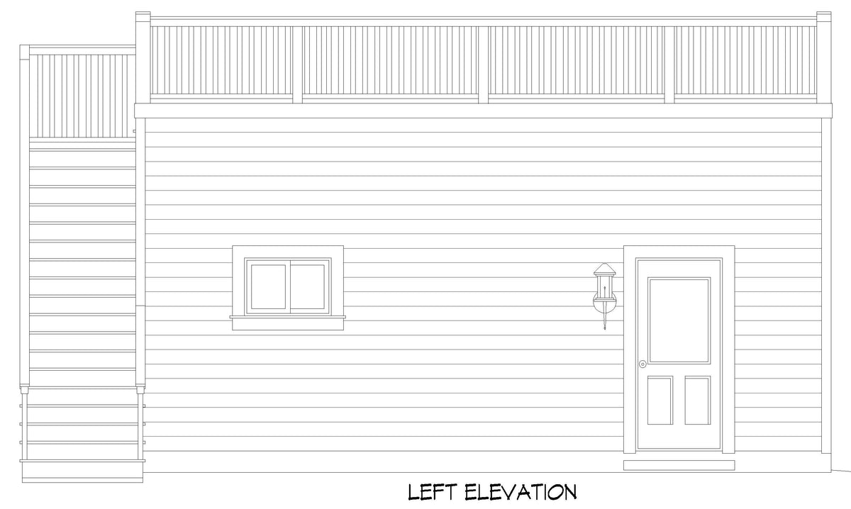 L7334-A Belmont Garage House Left