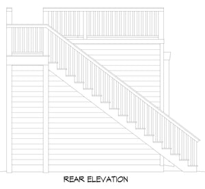 L7334-A Belmont Garage House Rear