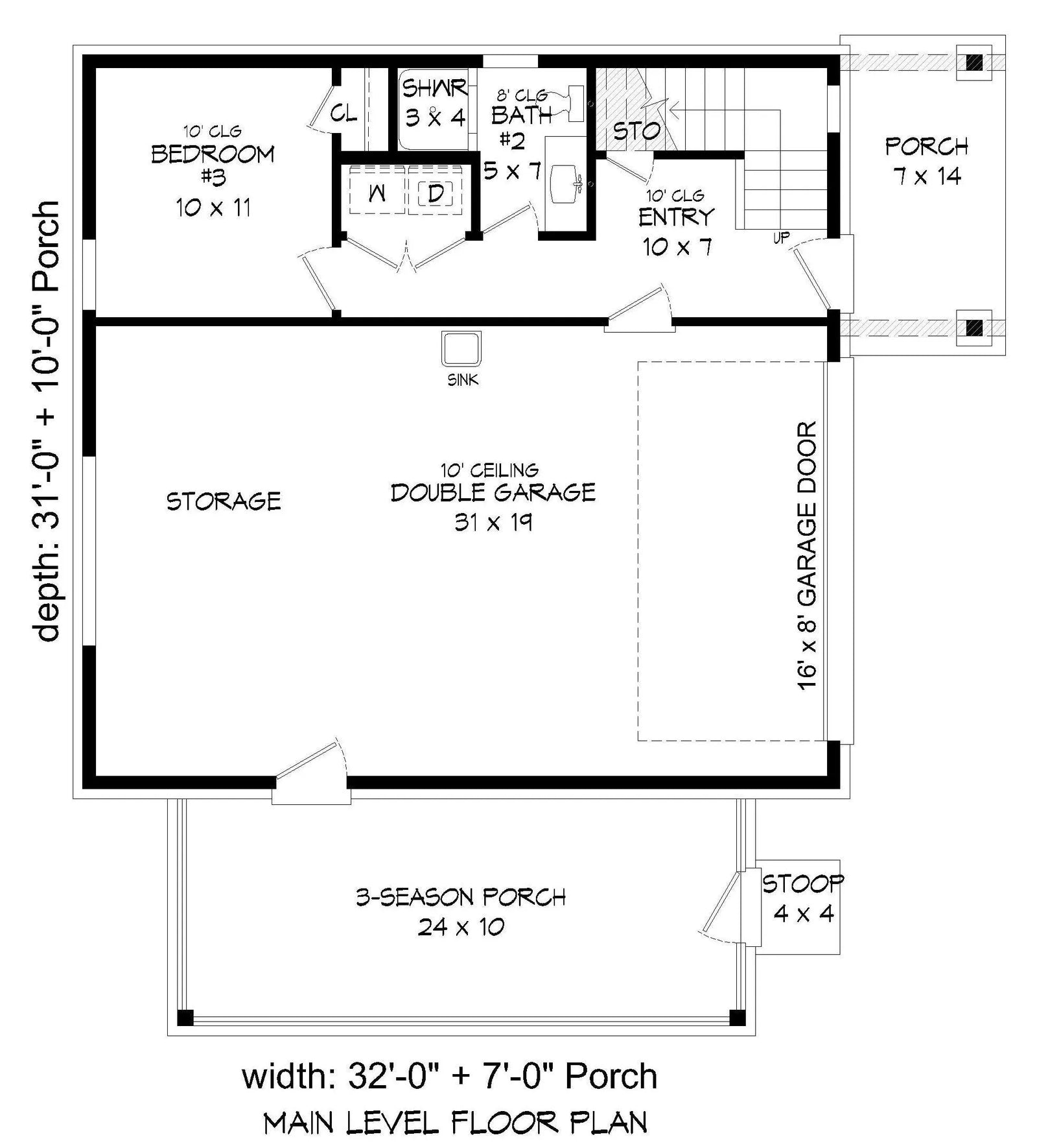 Eagle River 3.1 House Plan - Archival Designs House Plans