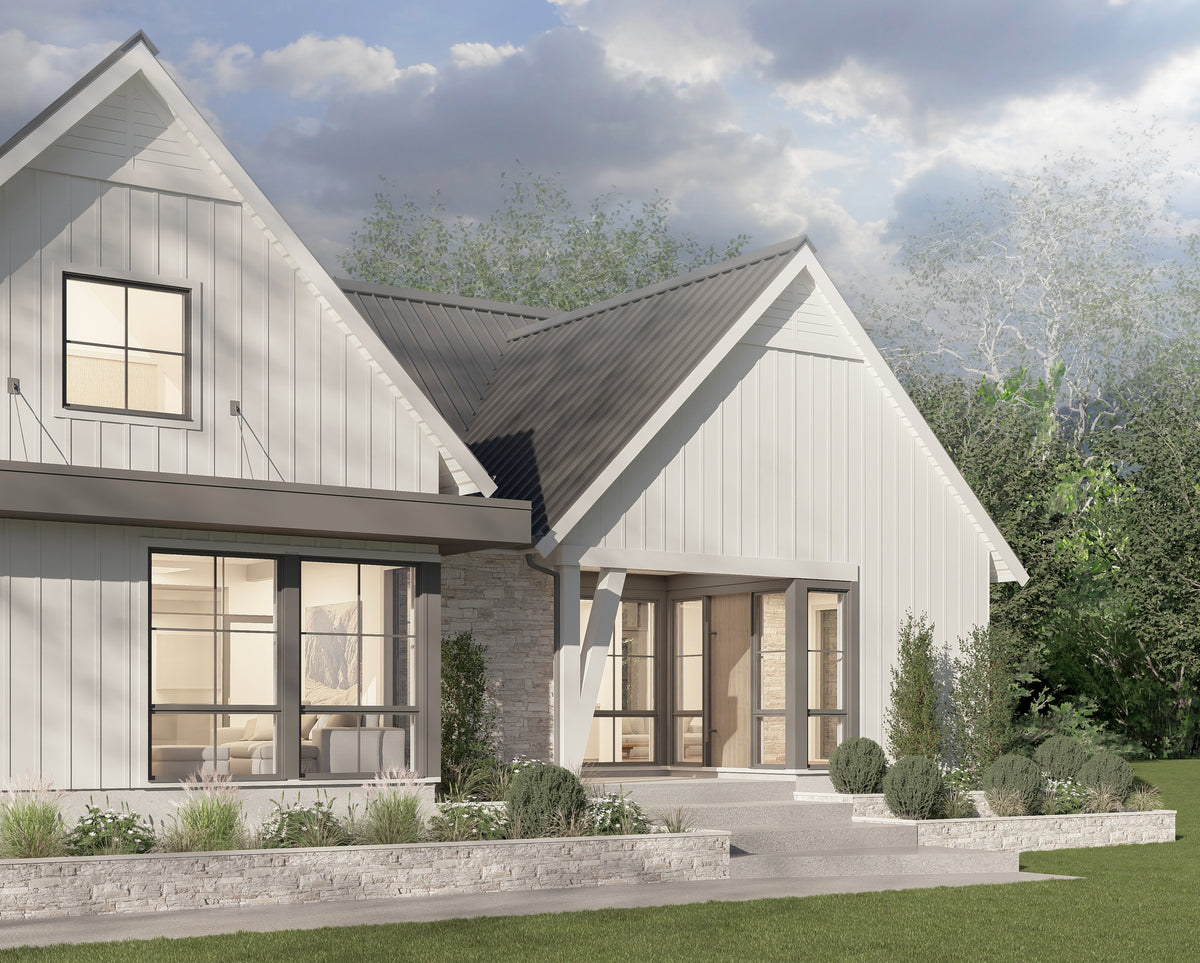 4-Bed Contemporary Farmhouse with Home Office - 3717 Sq Ft