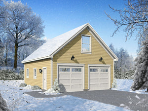 L7874-A Traditional Garage with Second Floor Storage | West Linn Garage 3 Exterior