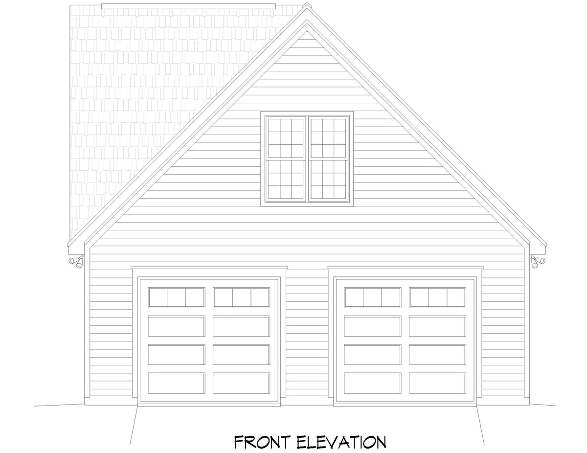 L7982-A Country House  | Stanford Garage Front Elevation