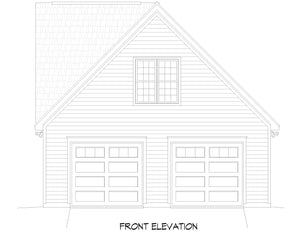 L7982-A Country House  | Stanford Garage Front Elevation