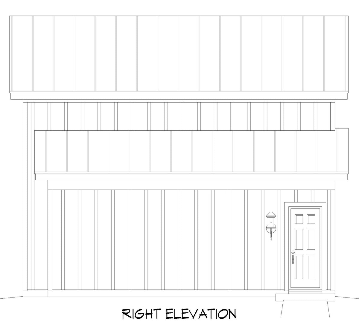 L7297-A Bluffton Garage Right