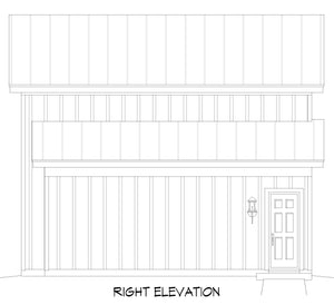 L7297-A Bluffton Garage Right