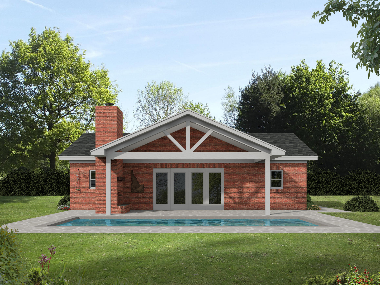 L7919-A Southern Garage, 1 Bathroom | Horne Farms Garage 2 Exterior