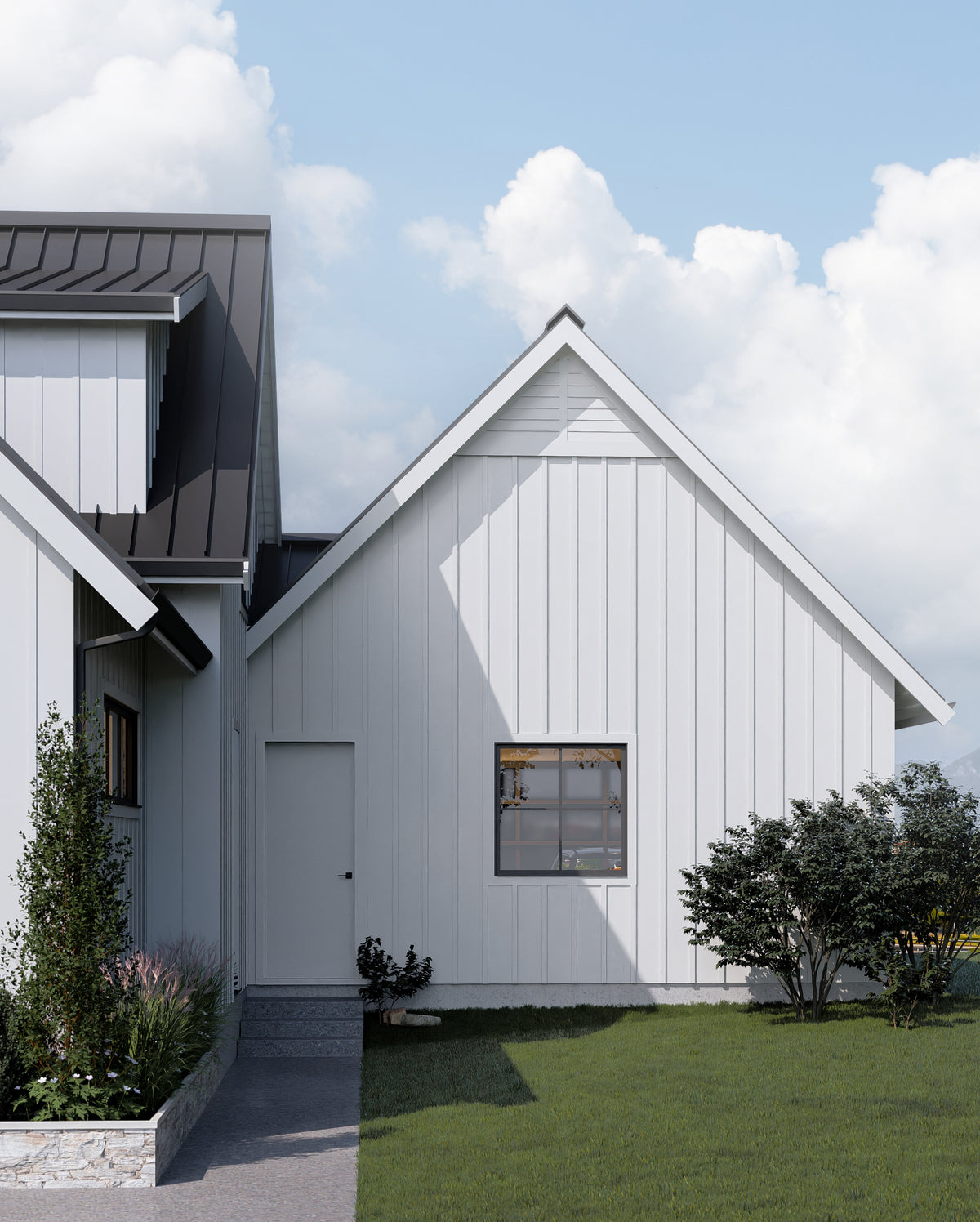 4-Bed Contemporary Farmhouse with Home Office - 3717 Sq Ft