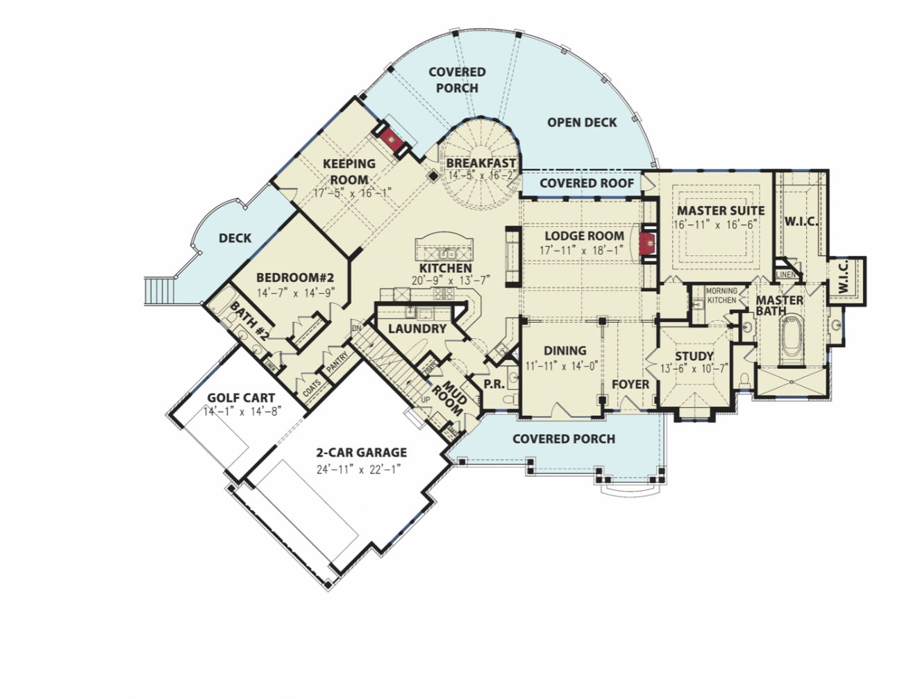 Amicalola Cottage-3956 House Plan