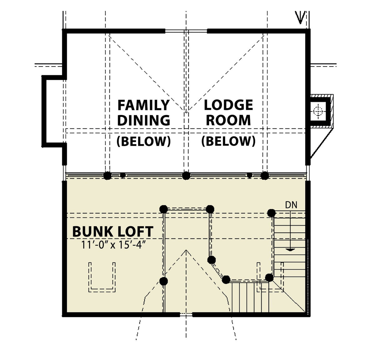 Diamond Creek Cottage Loft Floor Plan