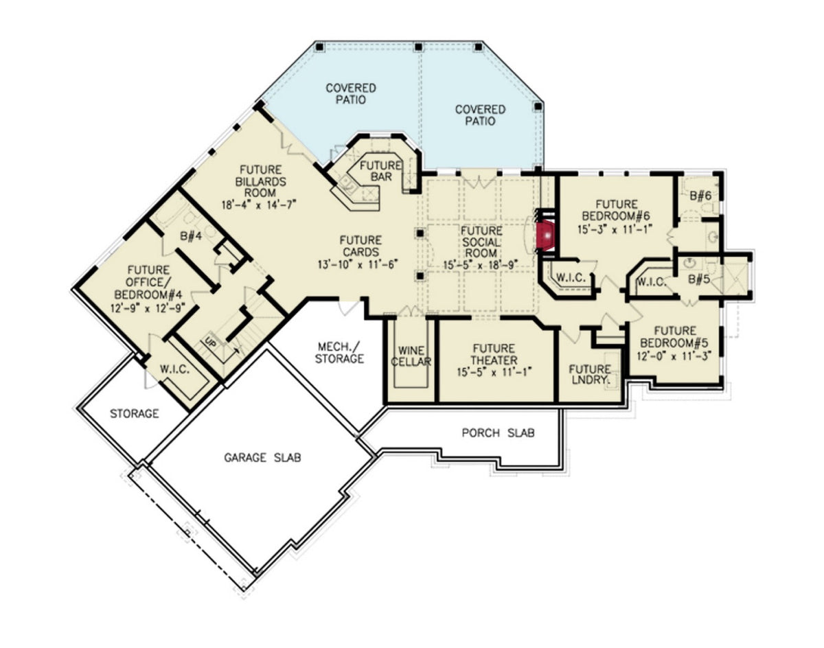 Nantahala Cottage 2685 House - Basement Floor Plan