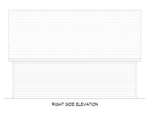 L7808-A Classic Garage Right Elevation | Providence Garage 