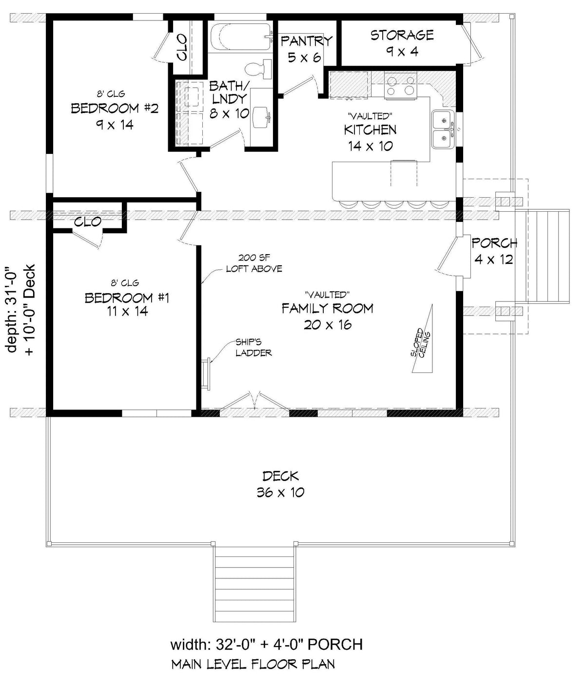 Eagle Rock House Plan - Archival Designs House Plans, floor plan