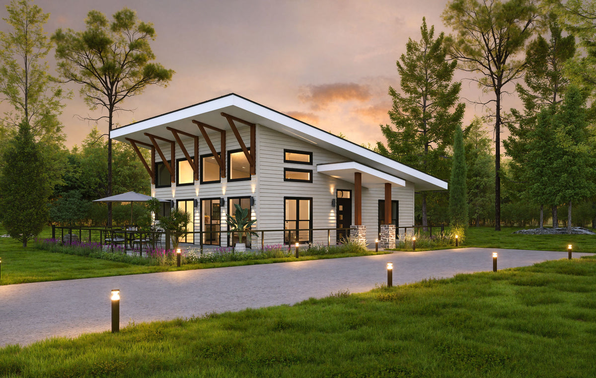 L7913-A Contemporary House, 1 Bedroom, 1 Bathroom | Fort Spring Overlook Exterior-3