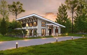 L7913-A Contemporary House, 1 Bedroom, 1 Bathroom | Fort Spring Overlook Exterior-3