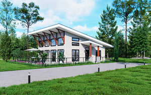 L7913-A Contemporary House, 1 Bedroom, 1 Bathroom | Fort Spring Overlook Exterior