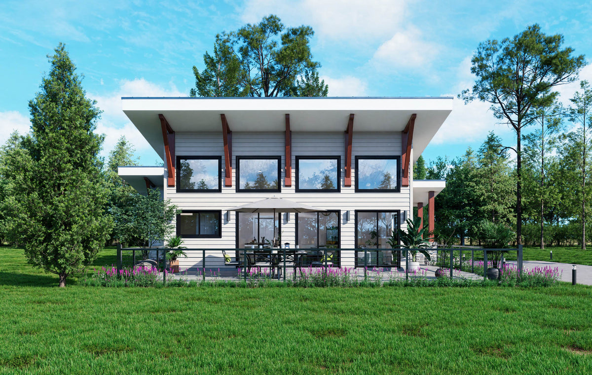 L7913-A Contemporary House, 1 Bedroom, 1 Bathroom | Fort Spring Overlook Exterior-2