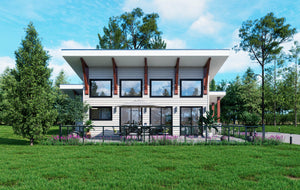 L7913-A Contemporary House, 1 Bedroom, 1 Bathroom | Fort Spring Overlook Exterior-2